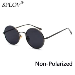 SPLOV Retro Punk Style Men Sunglasses Women Vintage Round Metal Frame Colorful Lens Sun Glasses Fashion Eyewear Gafas Sol UV400