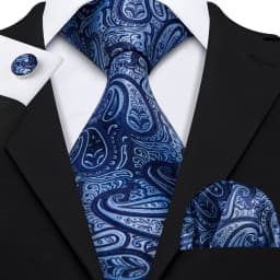 Men Tie Gold Navy Blue Striped Tie 3.4" Jacquard Party Wedding Woven Fashion Designers Necktie For Men silk Business