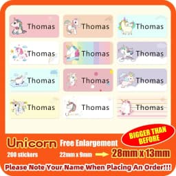 Custom Hebrew Waterproof Self-adhesive Baby Name Sticker Personalized Kids School Label Kindergarten Stationery Tag