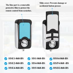 HSE4-868-BS 868MHz Hand Transmitter Garage Door Remote Control Hormann Bisecur Command HSE2 HS1 HS4 868 BS Garage Remote