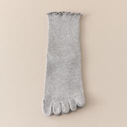 Women'S Flip Flop Sandal Split Toe Socks Agaric edge Solid Color Women Split 2 Toe Foot Finger Cotton Socks Warm Mid Tube Socks
