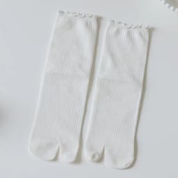 Women'S Flip Flop Sandal Split Toe Socks Agaric edge Solid Color Women Split 2 Toe Foot Finger Cotton Socks Warm Mid Tube Socks