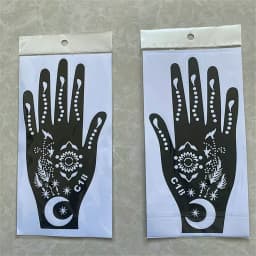 2025 New Professional Henna Stencil Temporary Hand Tattoo Body Art Sticker Template Wedding Tool Flower Tattoo Stencil
