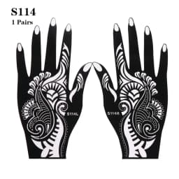 2025 New Professional Henna Stencil Temporary Hand Tattoo Body Art Sticker Template Wedding Tool Flower Tattoo Stencil