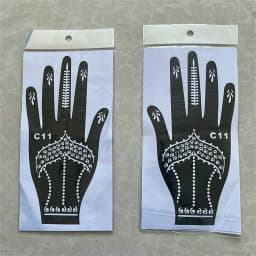 2025 New Professional Henna Stencil Temporary Hand Tattoo Body Art Sticker Template Wedding Tool Flower Tattoo Stencil