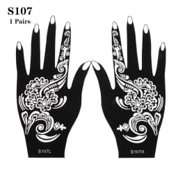 2025 New Professional Henna Stencil Temporary Hand Tattoo Body Art Sticker Template Wedding Tool Flower Tattoo Stencil