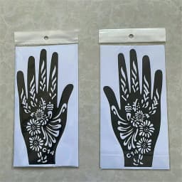 2025 New Professional Henna Stencil Temporary Hand Tattoo Body Art Sticker Template Wedding Tool Flower Tattoo Stencil
