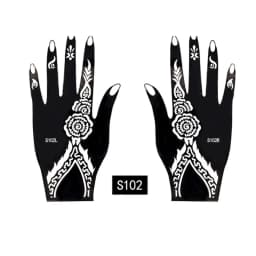 2025 New Professional Henna Stencil Temporary Hand Tattoo Body Art Sticker Template Wedding Tool Flower Tattoo Stencil