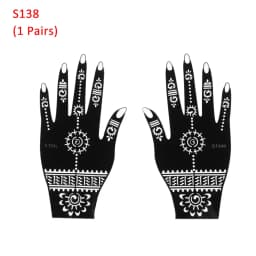 2025 New Professional Henna Stencil Temporary Hand Tattoo Body Art Sticker Template Wedding Tool Flower Tattoo Stencil