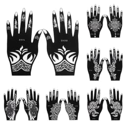 2025 New Professional Henna Stencil Temporary Hand Tattoo Body Art Sticker Template Wedding Tool Flower Tattoo Stencil