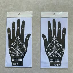 2025 New Professional Henna Stencil Temporary Hand Tattoo Body Art Sticker Template Wedding Tool Flower Tattoo Stencil