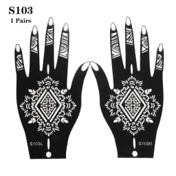 2025 New Professional Henna Stencil Temporary Hand Tattoo Body Art Sticker Template Wedding Tool Flower Tattoo Stencil