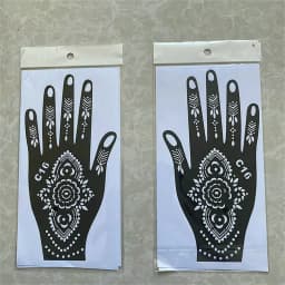 2025 New Professional Henna Stencil Temporary Hand Tattoo Body Art Sticker Template Wedding Tool Flower Tattoo Stencil