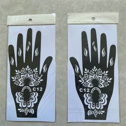 2025 New Professional Henna Stencil Temporary Hand Tattoo Body Art Sticker Template Wedding Tool Flower Tattoo Stencil