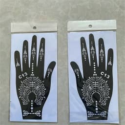 2025 New Professional Henna Stencil Temporary Hand Tattoo Body Art Sticker Template Wedding Tool Flower Tattoo Stencil
