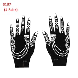2025 New Professional Henna Stencil Temporary Hand Tattoo Body Art Sticker Template Wedding Tool Flower Tattoo Stencil