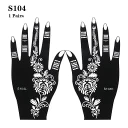 2025 New Professional Henna Stencil Temporary Hand Tattoo Body Art Sticker Template Wedding Tool Flower Tattoo Stencil