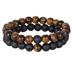 XQNI Various Combination Styles Beaded Bracelets For Men & Women For Couples Jewelry Stretch Elastic Rope DIY Birthday Gift Box