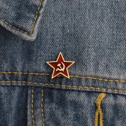 1pc Retro USSR Symbol Enamel Pin Red Star Sickle Hammer Cold War Soviet CCCP Brooch Gift Icon Badge Lapel Pin for Coat Cap