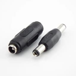 5.5mm*2.1mm Male To Male DC Power Plug Jack and Female To Female Socket Connector For CCTV Camcer Panel Mounting Adaptor