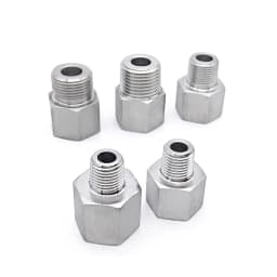 M10/14/20 1/8" 1/4" 3/8" 1/2" BSP NPT Female Male Stainlessl Reducer Bushing Pipe Fitting Connector Coupler High Pressure Gauge