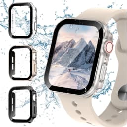 Waterproof Watch Case+Glass for Apple Watch 40/41/42/44/45/46mm, Scratch-Resistant Protective Case, for Series12 11 10 987654 SE
