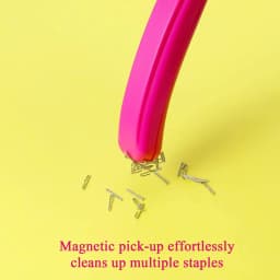 1pcs Portable Magnetic Staple Remover Push Style Less Effort Staples Removal Tool for Home Office School Stationery A6687