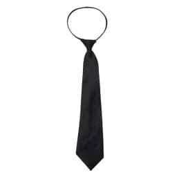 Uniform JK Girls Black Simple Zipper Ties for Men Women Students Stage Performance Matte Neck Tie Costumes Accessories Wholesale