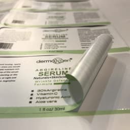 Customized Waterproof Vinyl Health Care Bottle Stikcers with Barcode Printed Matte Self Seal Packaging Labels for Plastic Jars
