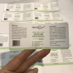 Customized Waterproof Vinyl Health Care Bottle Stikcers with Barcode Printed Matte Self Seal Packaging Labels for Plastic Jars
