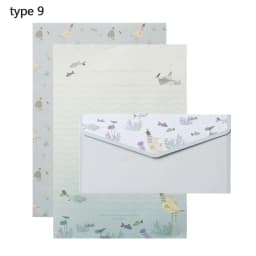 6Pcs Differrent Design Writing Paper With 3Pcs Envelopes Cartoon Pattern Vintage Floral Letter Stationery School Office Supplies