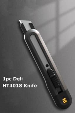 Deli Portable Utility Knife Retractable нож Wallpaper Pocket Unboxing Knife Paper Cutter Office School Stationery Supplies