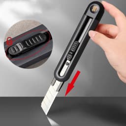Deli Portable Utility Knife Retractable нож Wallpaper Pocket Unboxing Knife Paper Cutter Office School Stationery Supplies