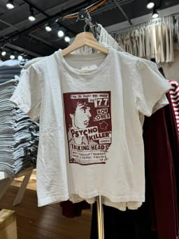 Classic Rock Graphic T-shirts Women Casual Summer Gray O Neck Short Sleeve Cotton Crop Top Vintage Streetwear Slim Y2k Tees Chic