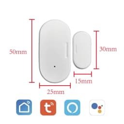 Tuya Zigbee Door And Window Magnetic Sensor Wireless Connection Smart Home Wireless Door Detectors Door Magnetic Automation