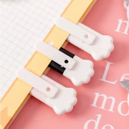 Cute Pink Pocket Knife Cat Paw Mini Portalble Utility Knife Cutter Letter Envelope Opener Mail Knife School Office Supplies