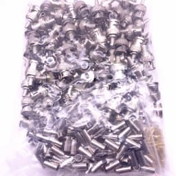 100pcs BNC RG58 RG59 RG60 Male Plug Crimp Connectors for CCTV Camera Connect Anpwoo BNC Communication Converter sercurity IPC