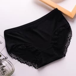 Women's Sexy Panties Lace Cotton Lingerie Briefs Female Underpanties Solid Color Low Waist Girl Cute Underwear Shorts -XL