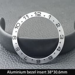 Sloping 38mm*30.6mm Ceramic Bezel GMT and Diving Watch Insert For 40mm Mens Watch Replace Watch Face Watch Bezel Inserts