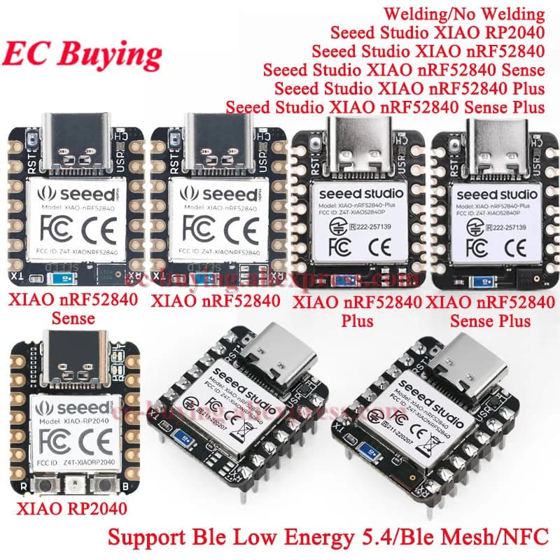 10Pcs/1pc Seeed Studio XIAO BLE NRF52840 SENSE Plus RP2040 Bluetooth-compatible Module For Arduino Nano Microcontroller