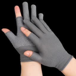 Non-slip Touchscreen Nylon Gloves Men Women Summer Outdoor Riding Sport Fitness Breathable Non-slip Sunscreen Half Finger Gloves