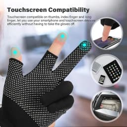 Non-slip Touchscreen Nylon Gloves Men Women Summer Outdoor Riding Sport Fitness Breathable Non-slip Sunscreen Half Finger Gloves