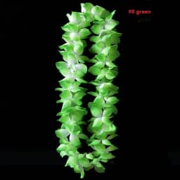 Hawaiian Flower Necklace Leis Artificial Garland Hawaii Beach Party Decoration Fancy Dress Luau Wedding Birthday Cosplay