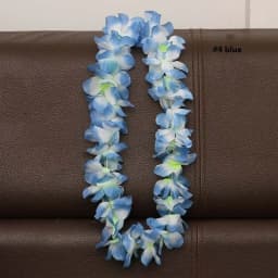 Hawaiian Flower Necklace Leis Artificial Garland Hawaii Beach Party Decoration Fancy Dress Luau Wedding Birthday Cosplay