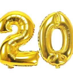 40 Inch Large Number Figure Balloons 10 20 30 40 50 60 70 80 90 Years Adult Birthday Anniversary Decoration Supplies Gold Silver