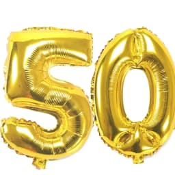 40 Inch Large Number Figure Balloons 10 20 30 40 50 60 70 80 90 Years Adult Birthday Anniversary Decoration Supplies Gold Silver