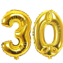 40 Inch Large Number Figure Balloons 10 20 30 40 50 60 70 80 90 Years Adult Birthday Anniversary Decoration Supplies Gold Silver