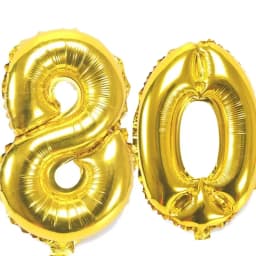 40 Inch Large Number Figure Balloons 10 20 30 40 50 60 70 80 90 Years Adult Birthday Anniversary Decoration Supplies Gold Silver