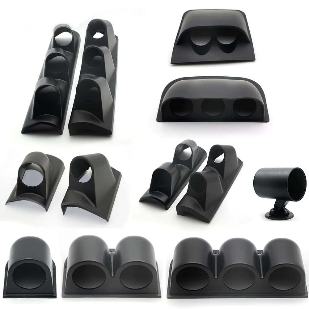 Dragon Gauge 2" 52mm Universal Black Single/Double /Triple Left/Right Hand Holes Dash Gauge Meter Pod Mount Holder