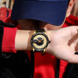 CURREN Watches Top Brand Fashion Leather Wristwatch Casual Quartz Men's Watch with Box New Chic Clock Luminous Hands